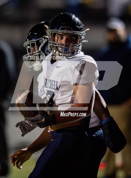 Thumbnail 2 in Lake Creek vs. Crockett (UIL Football 5A Division 2 Region III Area) photogallery.