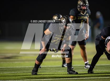 Thumbnail 2 in Lake Creek vs. Crockett (UIL Football 5A Division 2 Region III Area) photogallery.