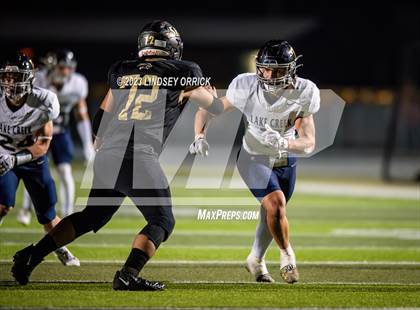 Thumbnail 1 in Lake Creek vs. Crockett (UIL Football 5A Division 2 Region III Area) photogallery.