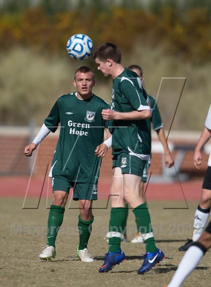 Thumbnail 2 in Green Hope vs Myers Park (NCHSAA 4A Final) photogallery.