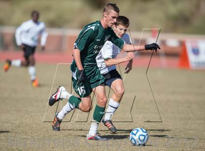 Thumbnail 2 in Green Hope vs Myers Park (NCHSAA 4A Final) photogallery.