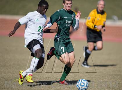 Thumbnail 1 in Green Hope vs Myers Park (NCHSAA 4A Final) photogallery.