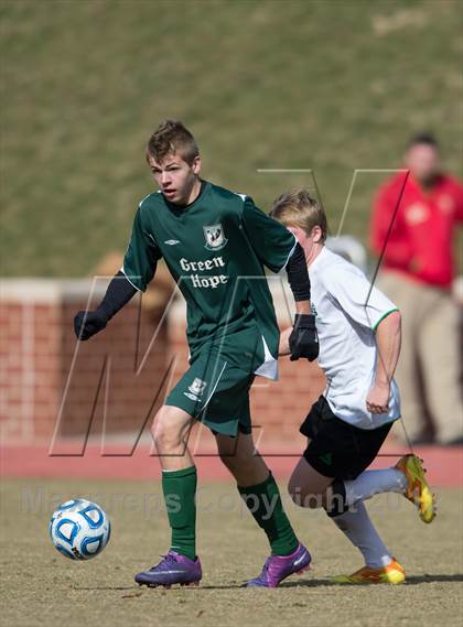 Thumbnail 1 in Green Hope vs Myers Park (NCHSAA 4A Final) photogallery.