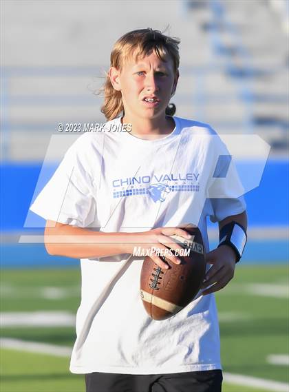 Thumbnail 1 in Chino Valley  vs. Camp Verde (Prescott 7v7) photogallery.