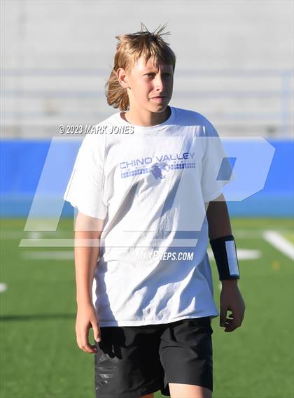Thumbnail 3 in Chino Valley  vs. Camp Verde (Prescott 7v7) photogallery.