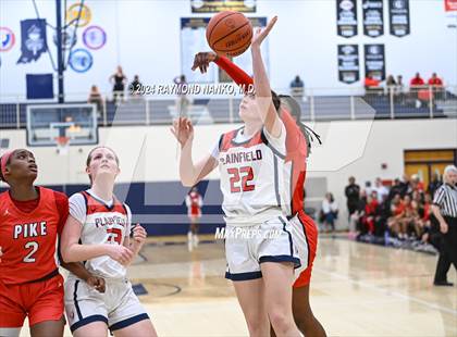 Thumbnail 3 in Pike vs Plainfield (IHSAA 4A  Decatur Central Regional Final)  photogallery.