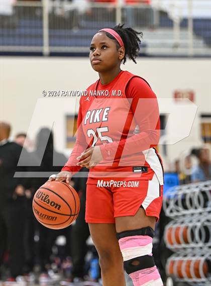 Thumbnail 2 in Pike vs Plainfield (IHSAA 4A  Decatur Central Regional Final)  photogallery.