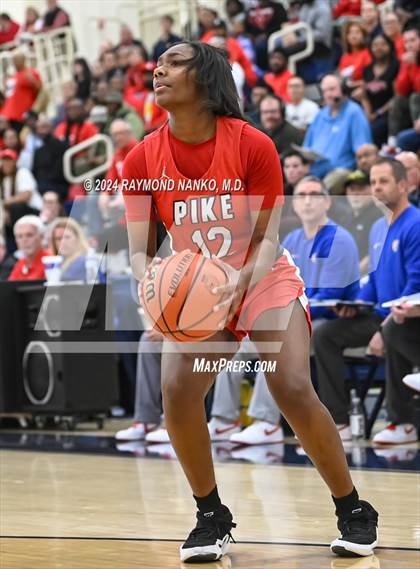 Thumbnail 2 in Pike vs Plainfield (IHSAA 4A  Decatur Central Regional Final)  photogallery.