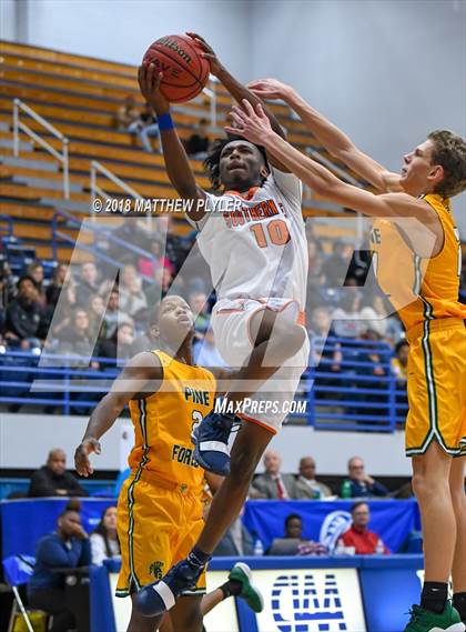 Thumbnail 1 in Southern Lee vs. Pine Forest (Cumberland County Schools Basketball Holiday Classic) photogallery.