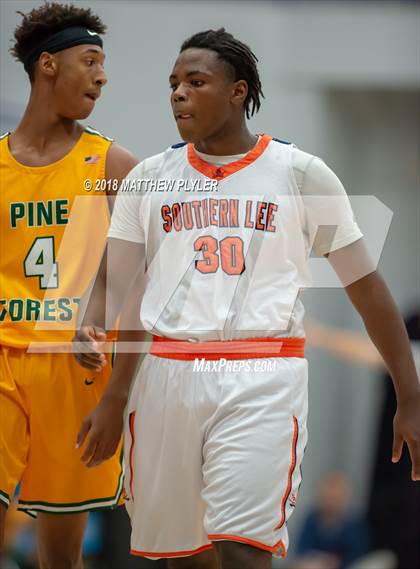 Thumbnail 3 in Southern Lee vs. Pine Forest (Cumberland County Schools Basketball Holiday Classic) photogallery.
