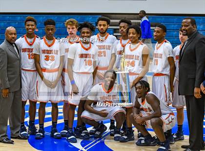 Thumbnail 2 in Southern Lee vs. Pine Forest (Cumberland County Schools Basketball Holiday Classic) photogallery.