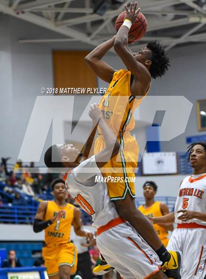 Thumbnail 1 in Southern Lee vs. Pine Forest (Cumberland County Schools Basketball Holiday Classic) photogallery.