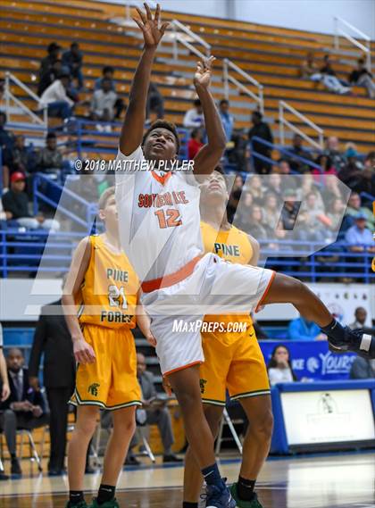 Thumbnail 3 in Southern Lee vs. Pine Forest (Cumberland County Schools Basketball Holiday Classic) photogallery.