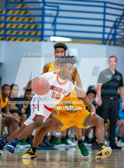Thumbnail 3 in Southern Lee vs. Pine Forest (Cumberland County Schools Basketball Holiday Classic) photogallery.