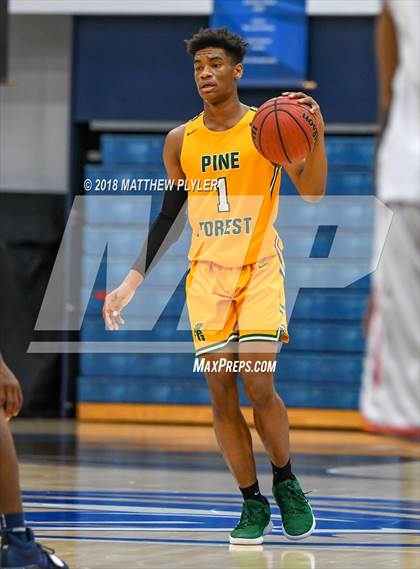 Thumbnail 1 in Southern Lee vs. Pine Forest (Cumberland County Schools Basketball Holiday Classic) photogallery.