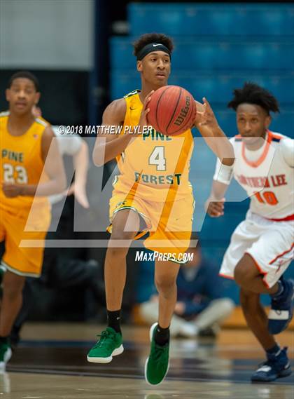 Thumbnail 1 in Southern Lee vs. Pine Forest (Cumberland County Schools Basketball Holiday Classic) photogallery.