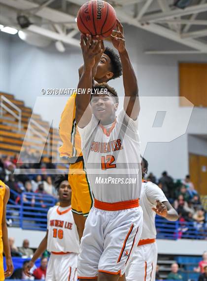 Thumbnail 3 in Southern Lee vs. Pine Forest (Cumberland County Schools Basketball Holiday Classic) photogallery.