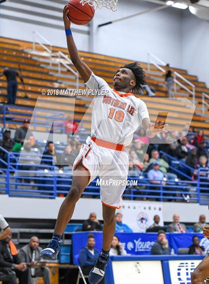 Thumbnail 2 in Southern Lee vs. Pine Forest (Cumberland County Schools Basketball Holiday Classic) photogallery.