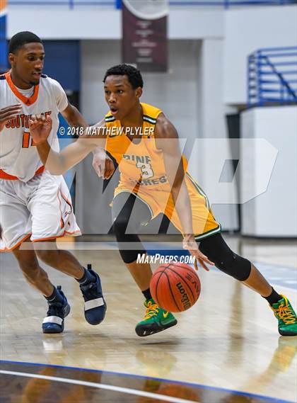Thumbnail 3 in Southern Lee vs. Pine Forest (Cumberland County Schools Basketball Holiday Classic) photogallery.