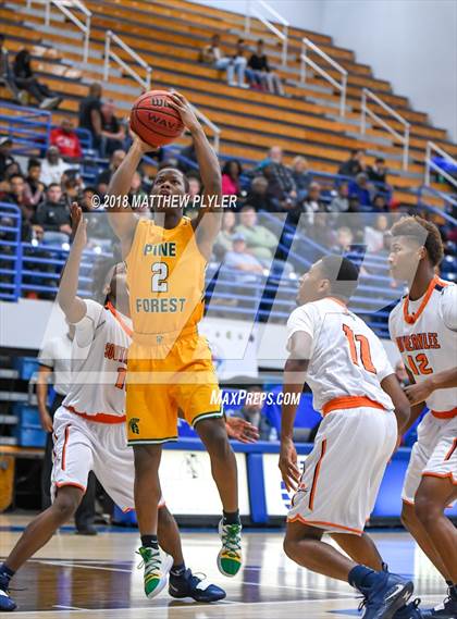 Thumbnail 1 in Southern Lee vs. Pine Forest (Cumberland County Schools Basketball Holiday Classic) photogallery.