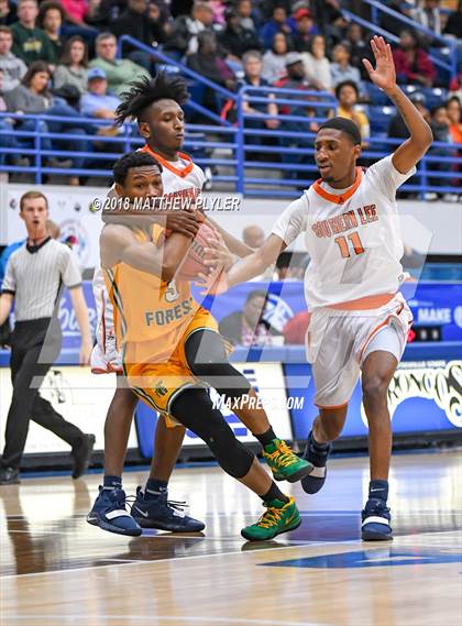 Thumbnail 2 in Southern Lee vs. Pine Forest (Cumberland County Schools Basketball Holiday Classic) photogallery.