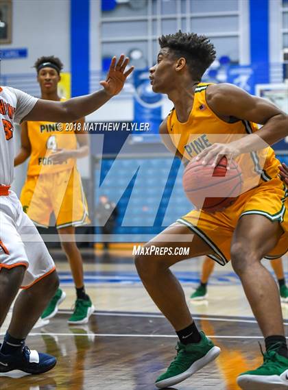 Thumbnail 1 in Southern Lee vs. Pine Forest (Cumberland County Schools Basketball Holiday Classic) photogallery.