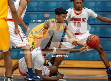 Thumbnail 2 in Southern Lee vs. Pine Forest (Cumberland County Schools Basketball Holiday Classic) photogallery.