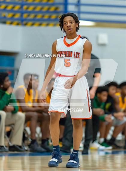 Thumbnail 2 in Southern Lee vs. Pine Forest (Cumberland County Schools Basketball Holiday Classic) photogallery.