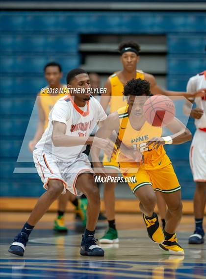 Thumbnail 2 in Southern Lee vs. Pine Forest (Cumberland County Schools Basketball Holiday Classic) photogallery.