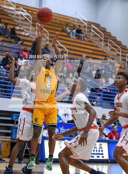 Thumbnail 2 in Southern Lee vs. Pine Forest (Cumberland County Schools Basketball Holiday Classic) photogallery.