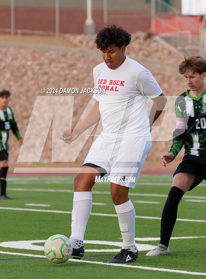 Thumbnail 2 in Doral Academy Red Rock vs Virgin Valley (NIAA 3A Southern Region Quarterfinal) photogallery.