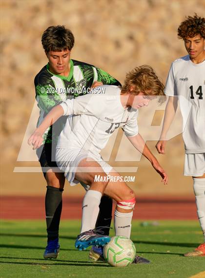 Thumbnail 1 in Doral Academy Red Rock vs Virgin Valley (NIAA 3A Southern Region Quarterfinal) photogallery.