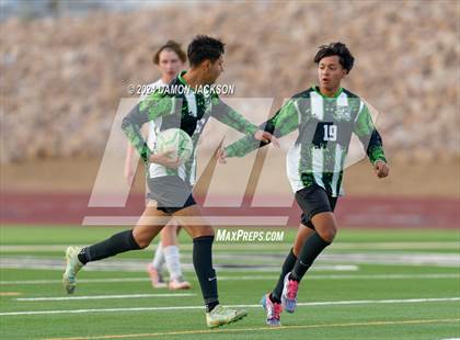 Thumbnail 2 in Doral Academy Red Rock vs Virgin Valley (NIAA 3A Southern Region Quarterfinal) photogallery.