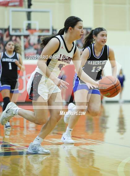 Thumbnail 2 in Vela @ Palmview (UIL Girls Basketball 5A D1 Area Playoff) photogallery.