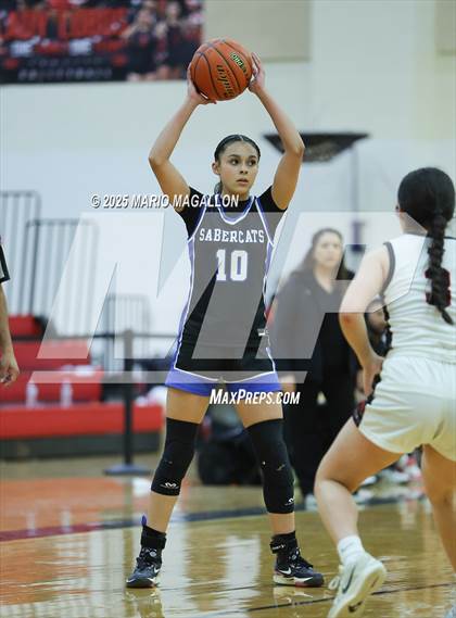 Thumbnail 2 in Vela @ Palmview (UIL Girls Basketball 5A D1 Area Playoff) photogallery.