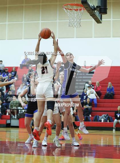 Thumbnail 2 in Vela @ Palmview (UIL Girls Basketball 5A D1 Area Playoff) photogallery.