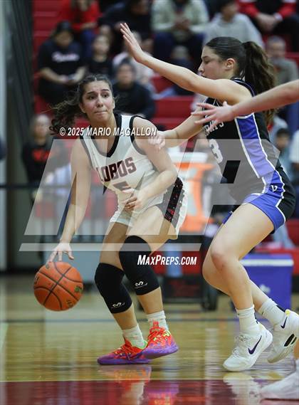 Thumbnail 2 in Vela @ Palmview (UIL Girls Basketball 5A D1 Area Playoff) photogallery.