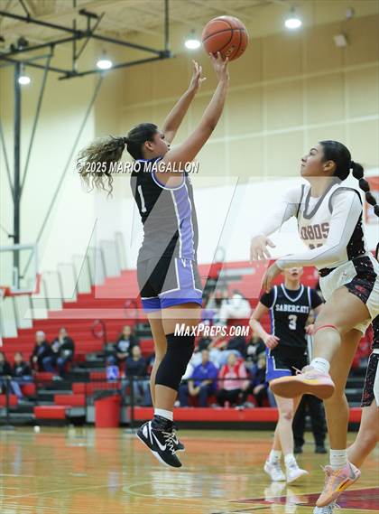 Thumbnail 2 in Vela @ Palmview (UIL Girls Basketball 5A D1 Area Playoff) photogallery.