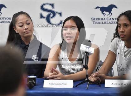 Thumbnail 1 in Sierra Canyon Basketball Media Day - Girls  photogallery.