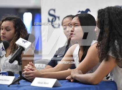 Thumbnail 2 in Sierra Canyon Basketball Media Day - Girls  photogallery.