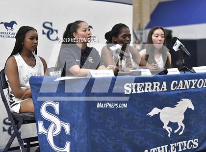 Thumbnail 1 in Sierra Canyon Basketball Media Day - Girls  photogallery.