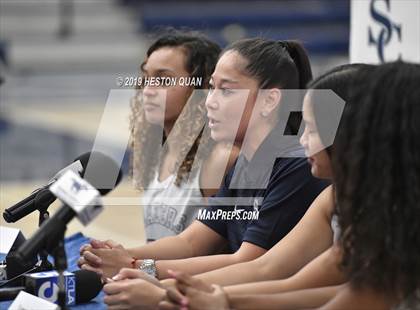 Thumbnail 3 in Sierra Canyon Basketball Media Day - Girls  photogallery.