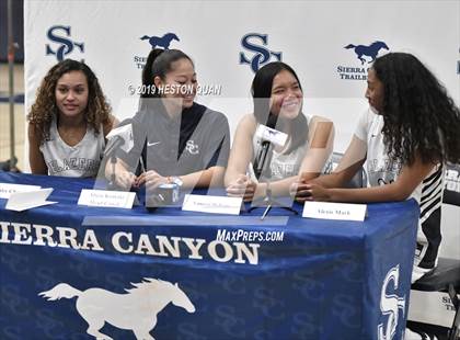 Thumbnail 2 in Sierra Canyon Basketball Media Day - Girls  photogallery.