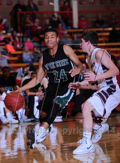 Thumbnail 1 in Buhler vs Lawrence Free State (McPherson Invitational) photogallery.