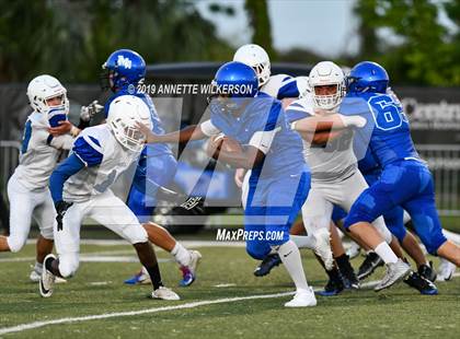 Thumbnail 3 in Mount Dora Christian Academy vs. Master's Academy (Spring Scrimmage) photogallery.