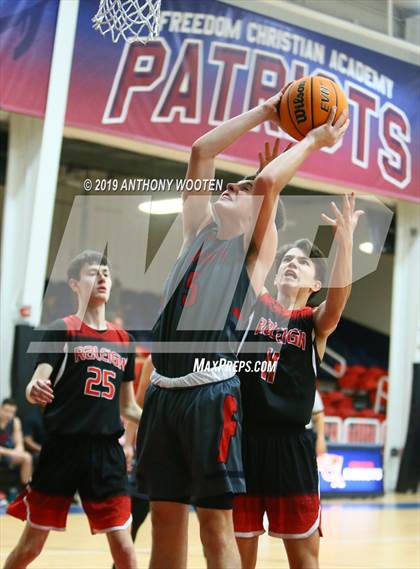 Thumbnail 2 in Freedom Christian Academy vs Raleigh HomeSchool photogallery.