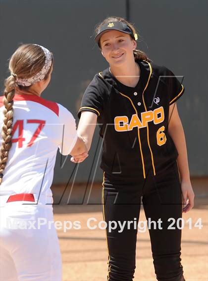 Thumbnail 3 in Capistrano Valley vs Mater Dei (Woodbridge Tournament) photogallery.