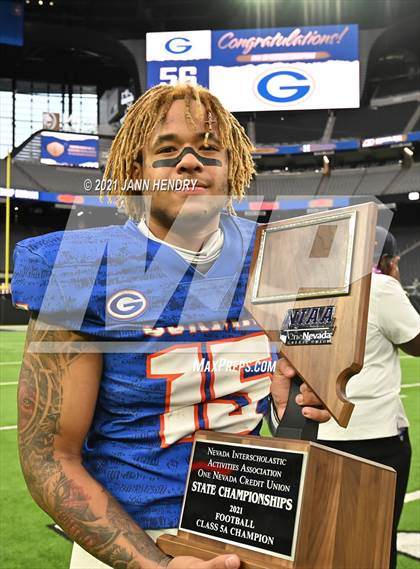 Thumbnail 1 in McQueen vs. Bishop Gorman (5A State Championship) photogallery.