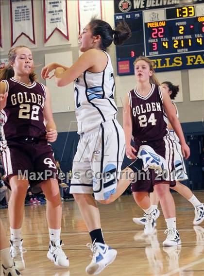 Thumbnail 2 in Golden @ Pueblo West (CHSAA 4A Great 8 Playoffs) photogallery.