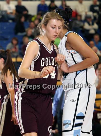 Thumbnail 1 in Golden @ Pueblo West (CHSAA 4A Great 8 Playoffs) photogallery.